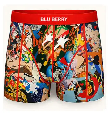 Sanat Çarpışması Erkek Boxer